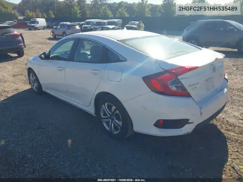 2017 Honda Civic Lx VIN 2HGFC2F51HH535489 фото 4