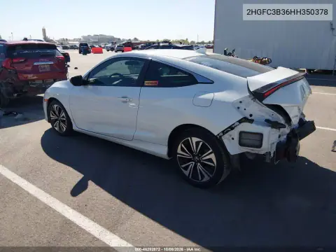 2017 Honda Civic Ex-T VIN 2HGFC3B36HH350378 фото 4