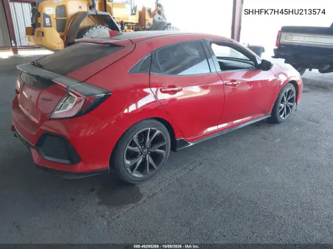 2017 Honda Civic Sport VIN SHHFK7H45HU213574 фото 5
