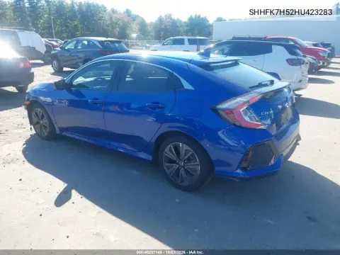 2017 Honda Civic Ex VIN SHHFK7H52HU423283 фото 4