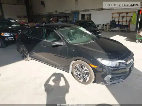 19XFC1F78HE204429 — 2017 Honda Civic, Передняя часть, фото до ремонта