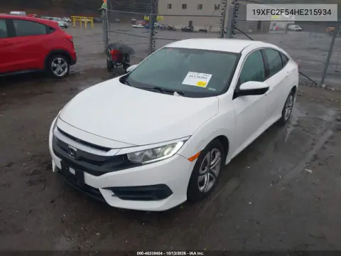 2017 Honda Civic Lx VIN 19XFC2F54HE215934 фото 3