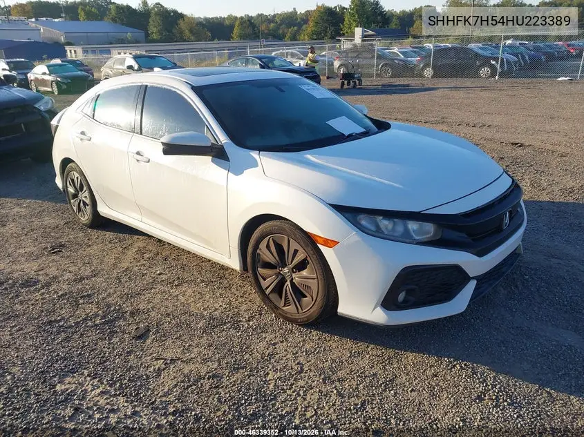 2017 Honda Civic Ex VIN SHHFK7H54HU223389 фото 2