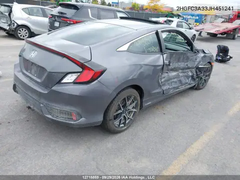 2018 Honda Civic Ex-T VIN 2HGFC3A33JH451241 фото 4