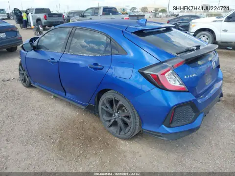 2018 Honda Civic Sport VIN SHHFK7H41JU224724 фото 3