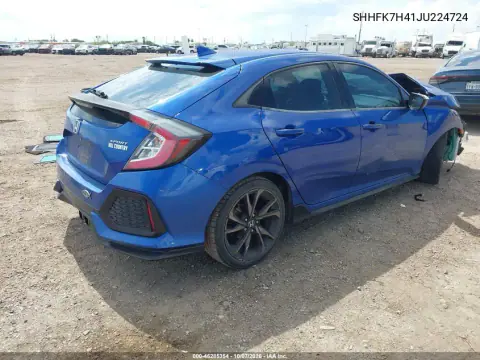 2018 Honda Civic Sport VIN SHHFK7H41JU224724 фото 4