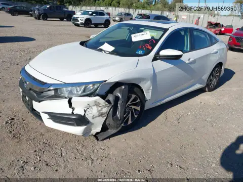 2018 Honda Civic Ex VIN 2HGFC2F79JH569350 фото 3