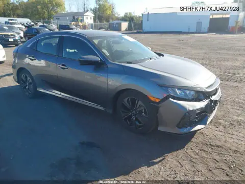 2018 Honda Civic Ex-L VIN SHHFK7H7XJU427928 фото 2
