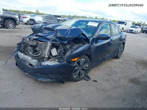 2018 Honda Civic Ex-T VIN JHMFC1F35JX039960 фото 2