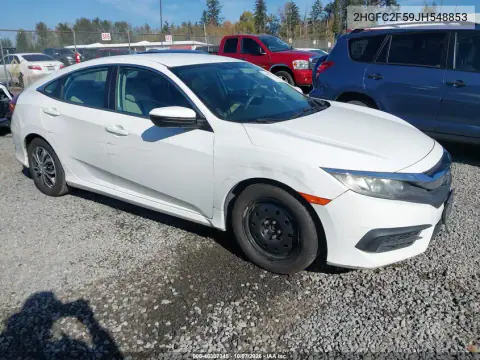 2018 Honda Civic Lx VIN 2HGFC2F59JH548853 фото 2