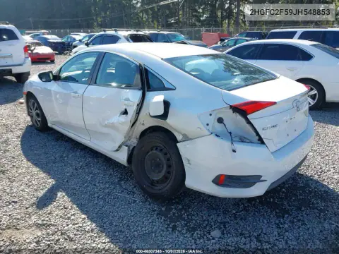 2018 Honda Civic Lx VIN 2HGFC2F59JH548853 фото 4