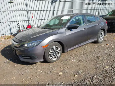 2018 Honda Civic Lx VIN 2HGFC2F51JH595990 фото 3