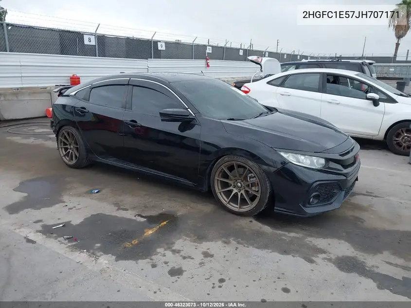 2018 Honda Civic Si VIN 2HGFC1E57JH707171 фото 2