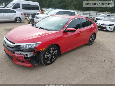 2018 Honda Civic Ex-L VIN JHMFC1F77JX021429 фото 3