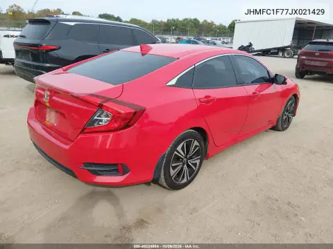 2018 Honda Civic Ex-L VIN JHMFC1F77JX021429 фото 5