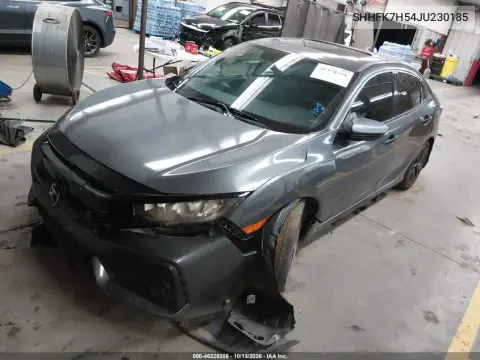 2018 Honda Civic Ex VIN SHHFK7H54JU230185 фото 3