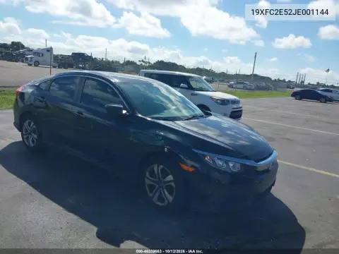 2018 Honda Civic Lx VIN 19XFC2E52JE001144 фото 2