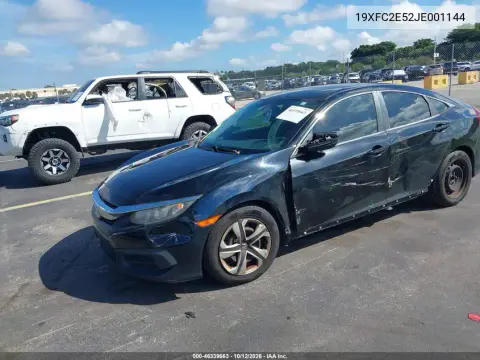 2018 Honda Civic Lx VIN 19XFC2E52JE001144 фото 3