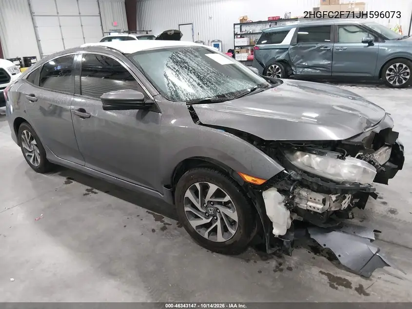 2HGFC2F71JH596073 Honda Civic 2018 — повреждение Повреждения со всех сторон, фото до ремонта