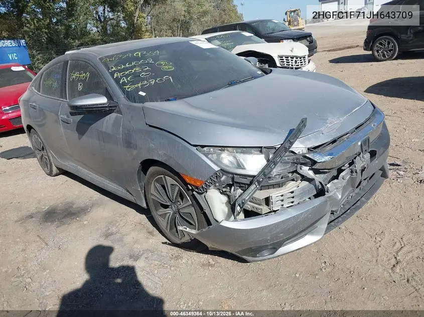 2HGFC1F71JH643709 — 2018 Honda Civic, фото 2 с аукциона IAAI, Передняя часть