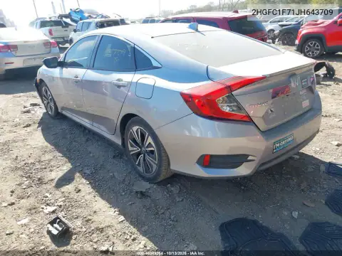 2HGFC1F71JH643709 — 2018 Honda Civic, фото 4 с аукциона IAAI, Передняя часть