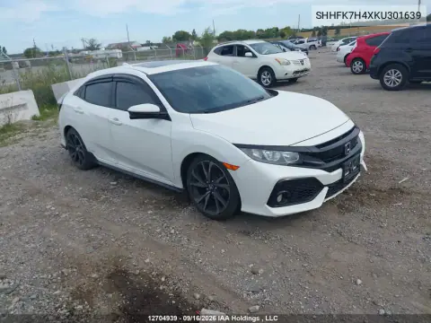 SHHFK7H4XKU301639 — 2019 Honda Civic, Кража, фото до ремонта