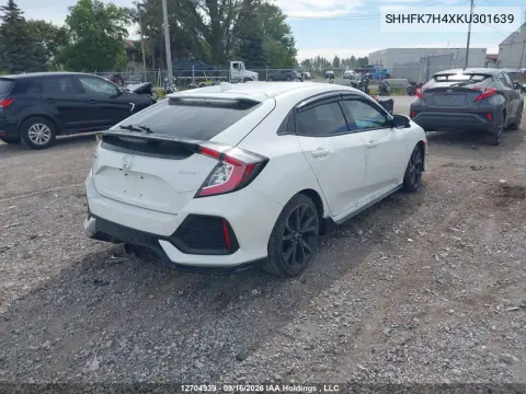2019 Honda Civic Sport VIN SHHFK7H4XKU301639 фото 4