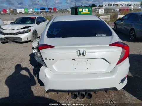 2019 Honda Civic VIN 2HGFC2F76KH041735 фото 16
