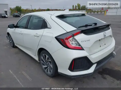 2019 Honda Civic Lx VIN SHHFK7H35KU303659 фото 3