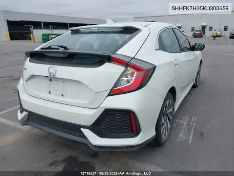 2019 Honda Civic Lx VIN SHHFK7H35KU303659 фото 4