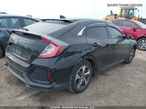 2019 Honda Civic Hatchback VIN SHHFK7H34KU303300 фото 4