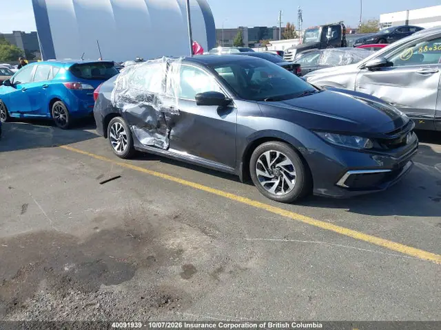 2HGFC2F7XKH038689 — 2019 Honda Civic, Задняя часть справа (Right Rear), фото до ремонта