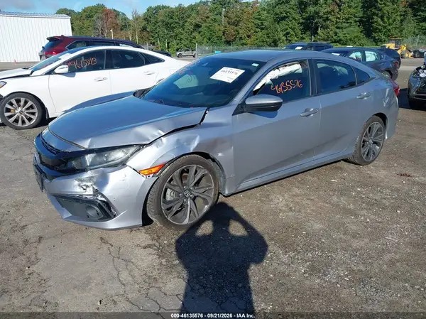 2HGFC2F82KH531808 — 2019 Honda Civic, фото 2 с аукциона IAAI, Передняя часть слева