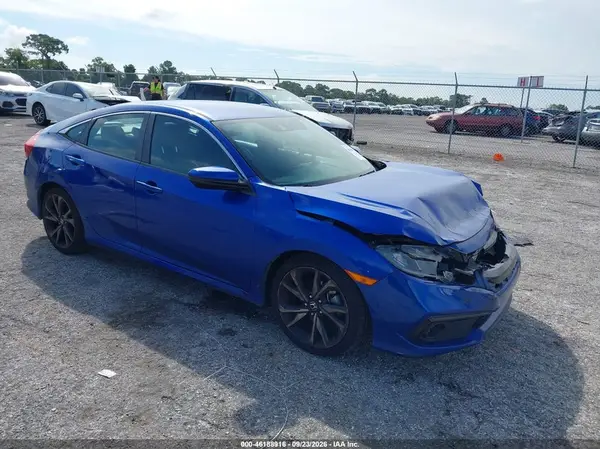 2HGFC2F8XKH597068 — 2019 Honda Civic, Передняя часть (Front End), фото до ремонта