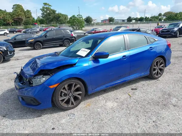 2HGFC2F8XKH597068 — 2019 Honda Civic, фото 2 с аукциона IAAI 14.10.2026, Передняя часть