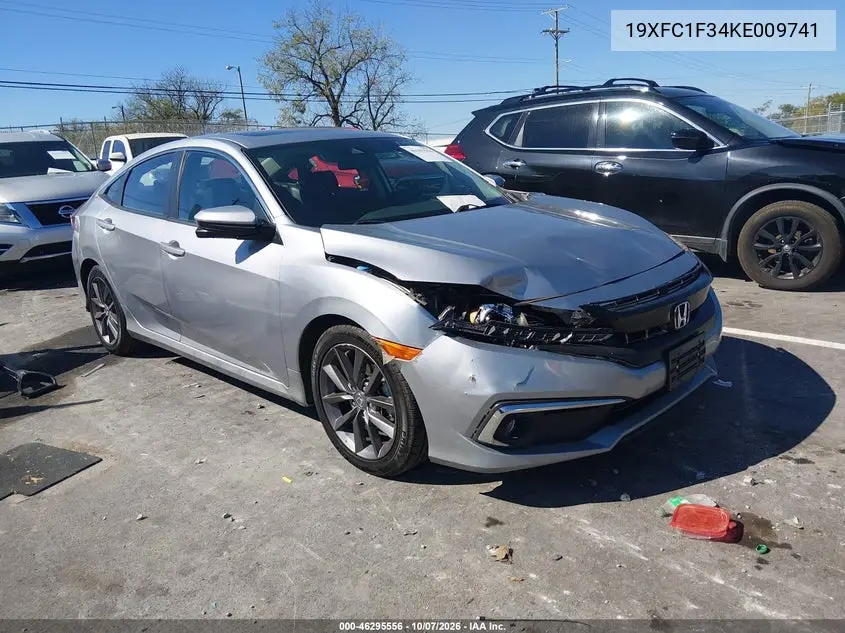 2019 Honda Civic Ex VIN 19XFC1F34KE009741 фото 2