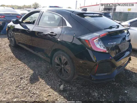 2019 Honda Civic Ex VIN SHHFK7H67KU202228 фото 4