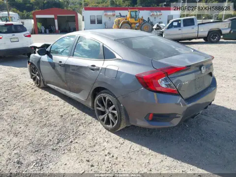 2019 Honda Civic Sport VIN 2HGFC2F8XKH588628 фото 4