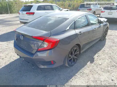 2019 Honda Civic Sport VIN 2HGFC2F8XKH588628 фото 5