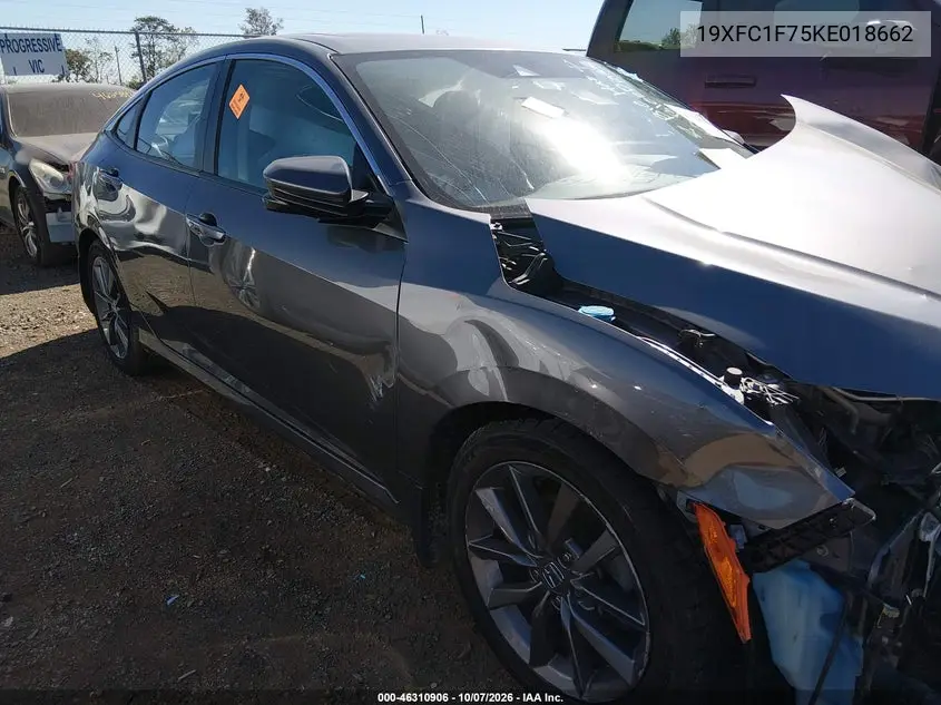 2019 Honda Civic Ex-L VIN 19XFC1F75KE018662 фото 1