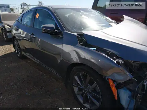2019 Honda Civic Ex-L VIN 19XFC1F75KE018662 фото 1