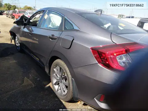 2019 Honda Civic Ex-L VIN 19XFC1F75KE018662 фото 3