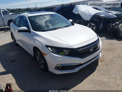 2019 Honda Civic Ex VIN JHMFC1F37KX012079 фото 2