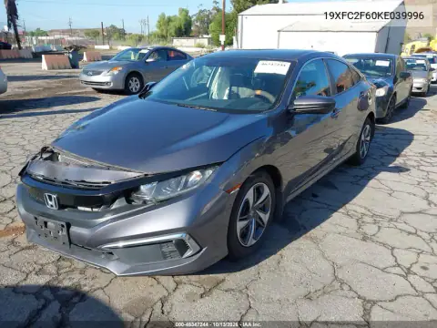 19XFC2F60KE039996 — 2019 Honda Civic, фото 2 с аукциона IAAI, Передняя часть