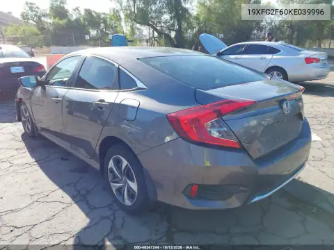 19XFC2F60KE039996 — 2019 Honda Civic, фото 3 с аукциона IAAI, Передняя часть