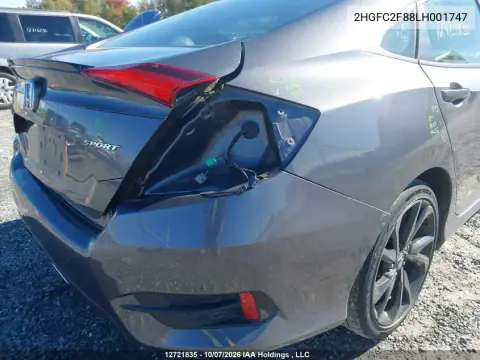 2020 Honda Civic Sport VIN 2HGFC2F88LH001747 фото 20