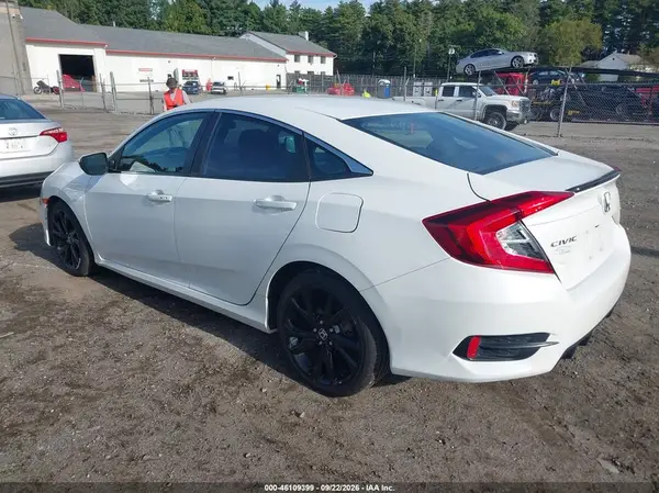 2HGFC2F80LH513809 — 2020 Honda Civic, фото 3 с аукциона IAAI, Передняя часть справа