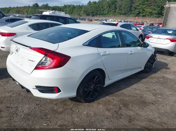 2HGFC2F80LH513809 — 2020 Honda Civic, фото 4 с аукциона IAAI, Передняя часть справа