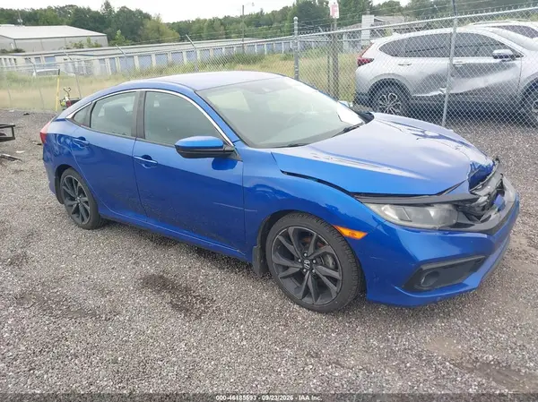 19XFC2F86LE205635 — 2020 Honda Civic, Передняя часть (Front End), фото до ремонта