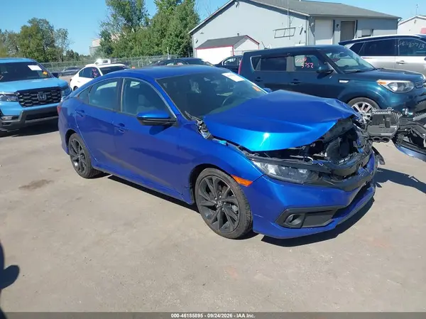 19XFC2F88LE029378 — 2020 Honda Civic, Передняя часть (Front End), фото до ремонта